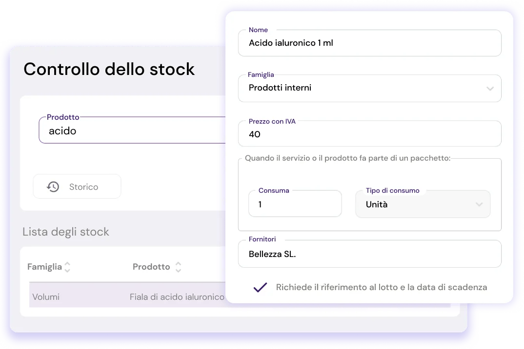 Lo stock della vostra clinica è sempre aggiornato flowww saas