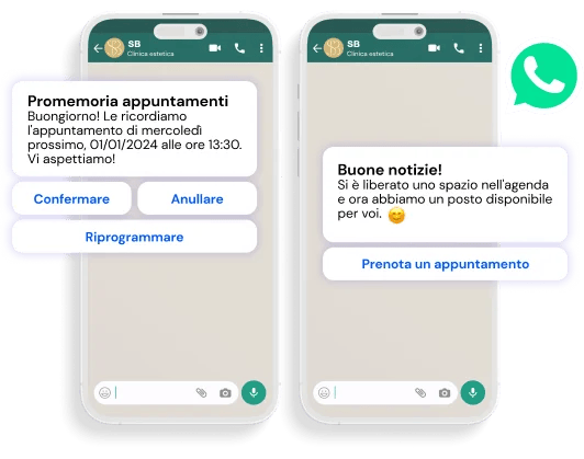 Gestite i vostri appuntamenti senza lasciare WhatsApp con flowww whatsapp