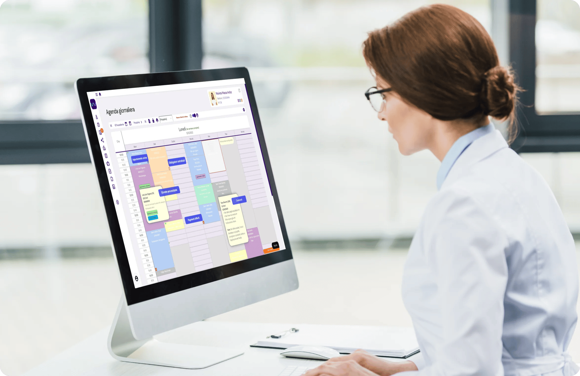 Agenda intelligente per il medico della vostra clinica di medicina estetica